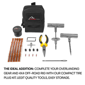 Boulder Tools plug strip detail highlighting ready-to-use plugs for tubeless tires