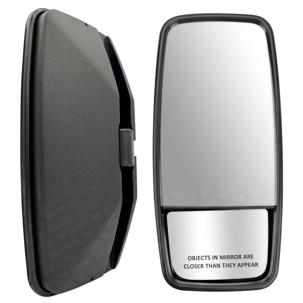 Boursin front view passenger mirror showing clean fit and improved visibility