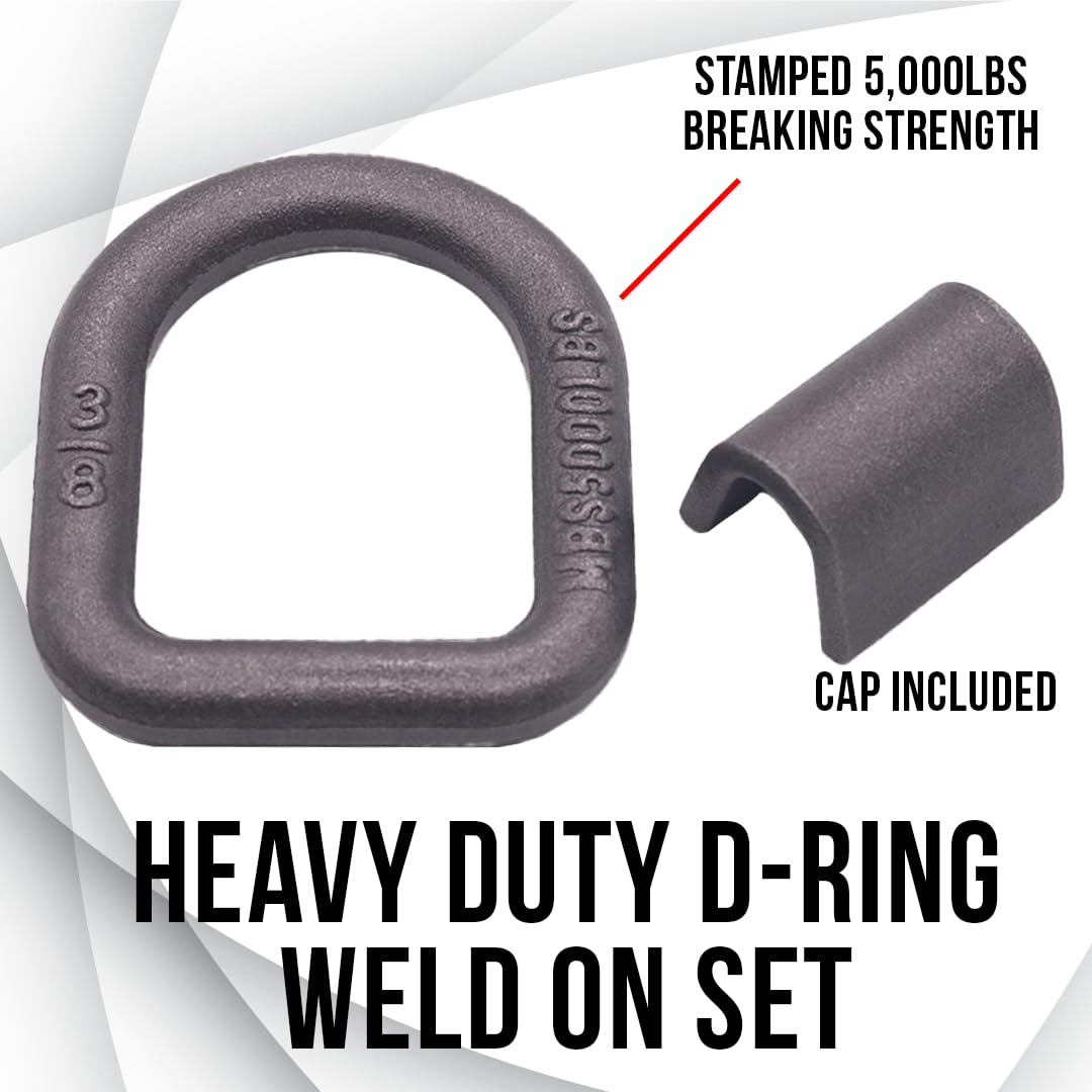 Boxer D ring bracket close-up revealing weld tab detail for strong mounting benefit