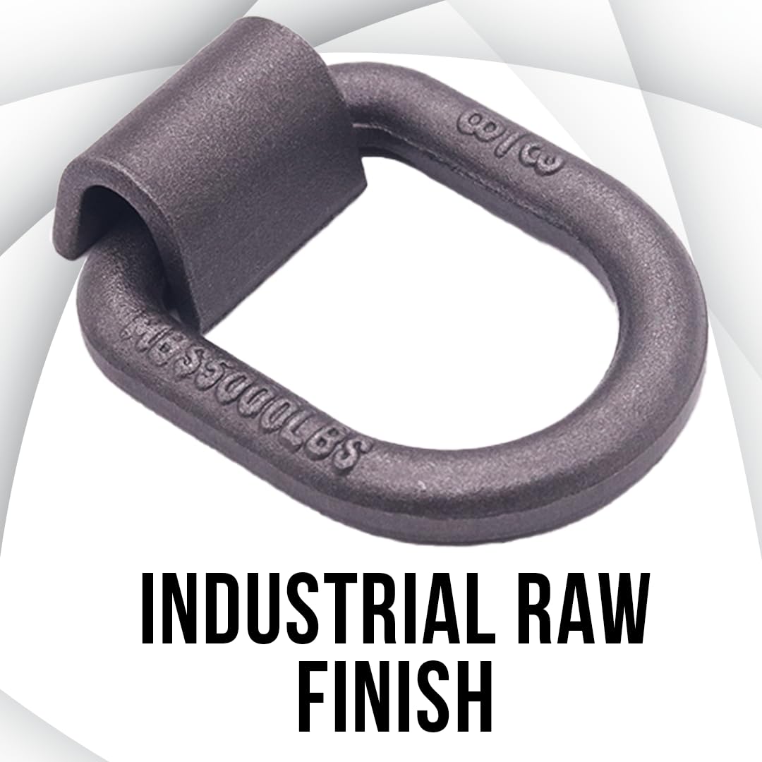 Boxer D ring in use with ratchet strap demonstrating cargo restraint benefit