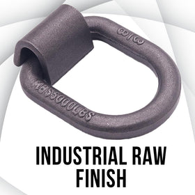 Boxer D ring in use with ratchet strap demonstrating cargo restraint benefit