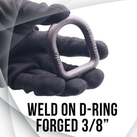 Boxer D ring welded on truck bed showing real-world install and load stability benefit