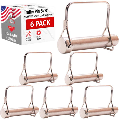 Boxer front pack of six 5/8 x 3 pins showing product and benefits