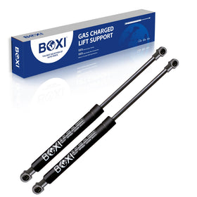 BOXI front view of two gas struts installed on Fiat 500 hatch showing improved lift