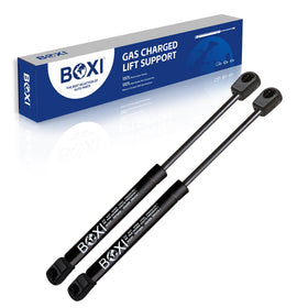 BOXI front-packaging showing two gas struts and benefits of reliable lift