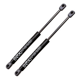 BOXI gas strut close-up on piston shaft highlighting durable construction and smooth operation