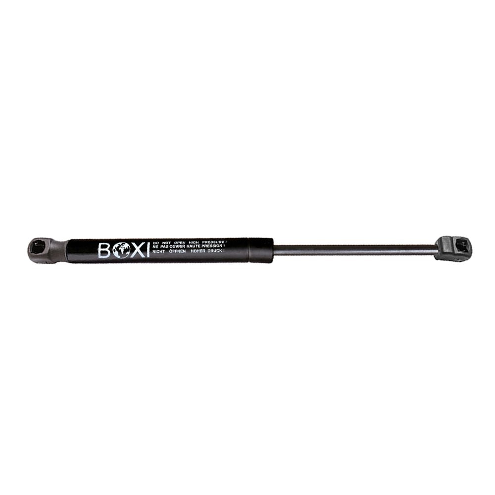 BOXI hood strut beside ruler showing 24.06 inch extended accuracy