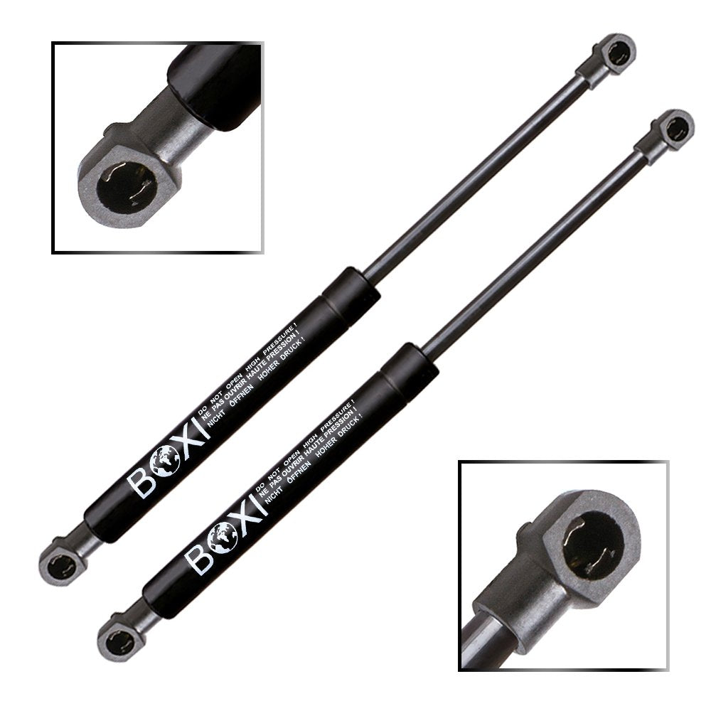 BOXI struts installed on a Fiat 500 hatchback in garage, demonstrating smooth hold