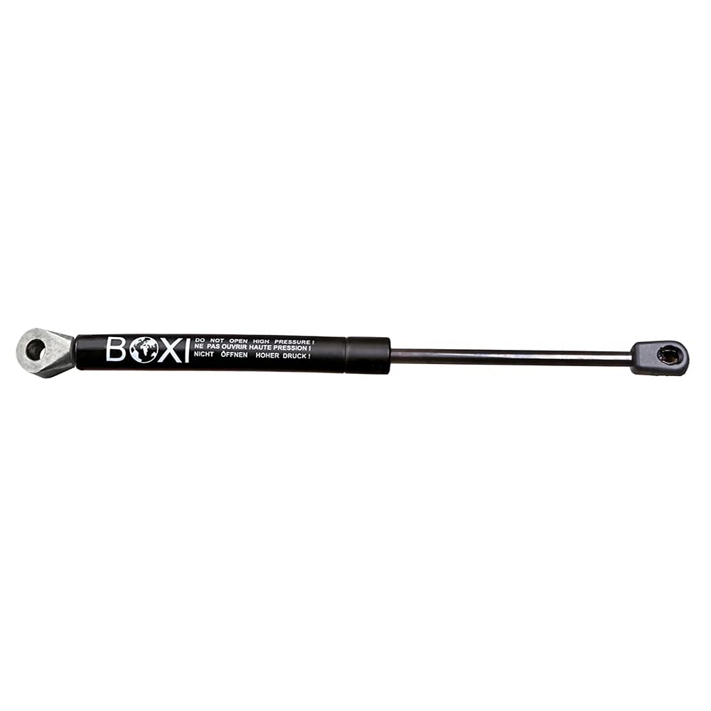 BOXI lift support ball-stud end showing direct-fit mounting advantage