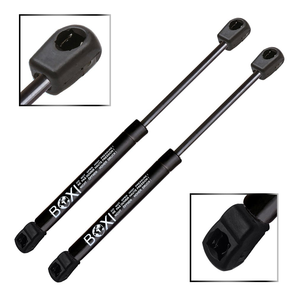 BOXI struts shown compressed and extended to demonstrate proper stroke