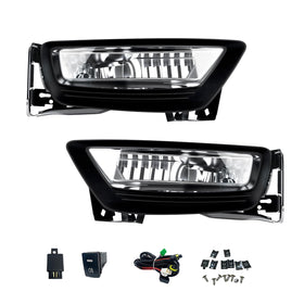 Boxlight front view packaging showing complete fog light kit and benefits