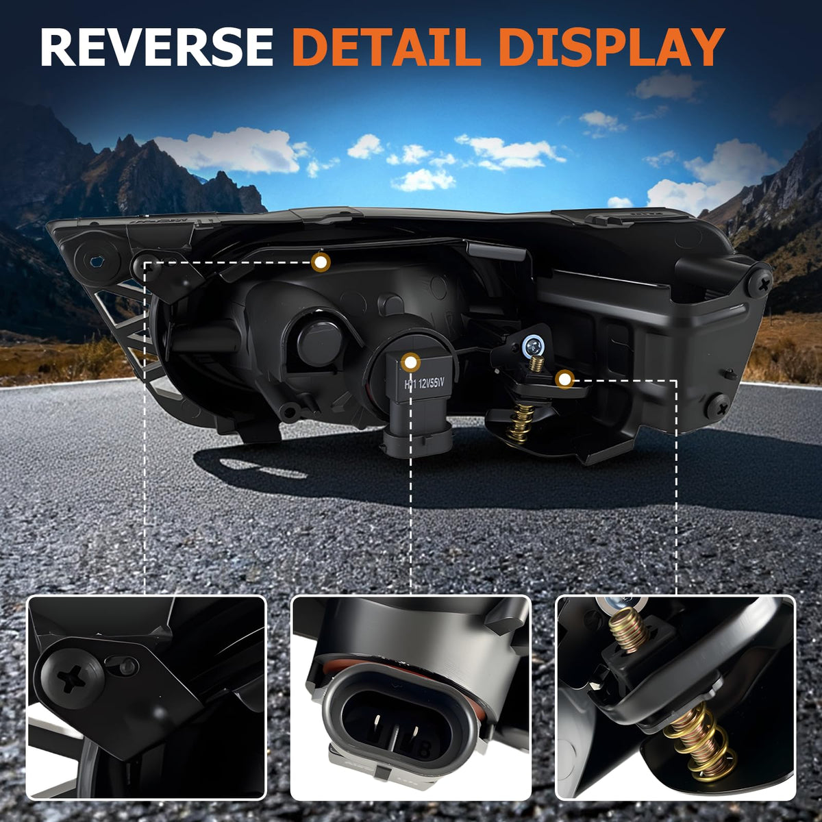 Boxlight mounted on Civic bumper demonstrates factory-style fit