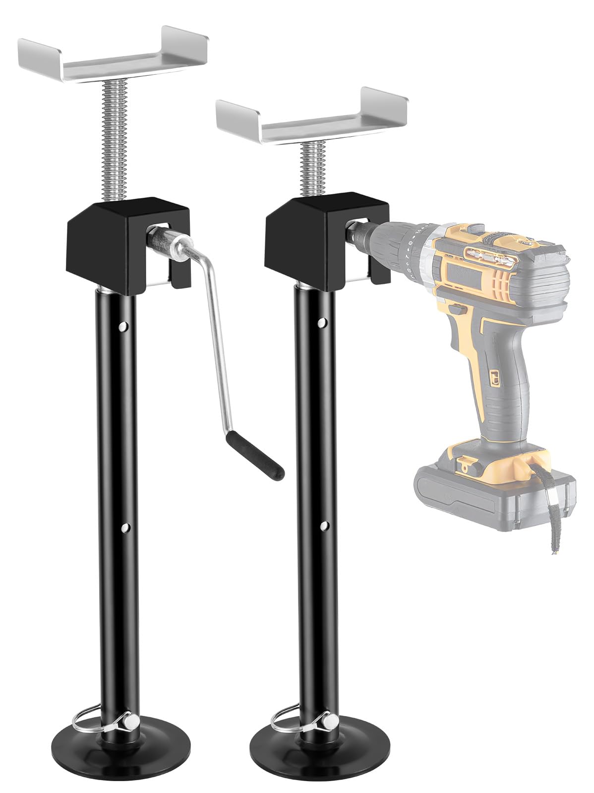 BOYISEN front view of packaged slide out jacks showing robust construction and ready-to-install benefit