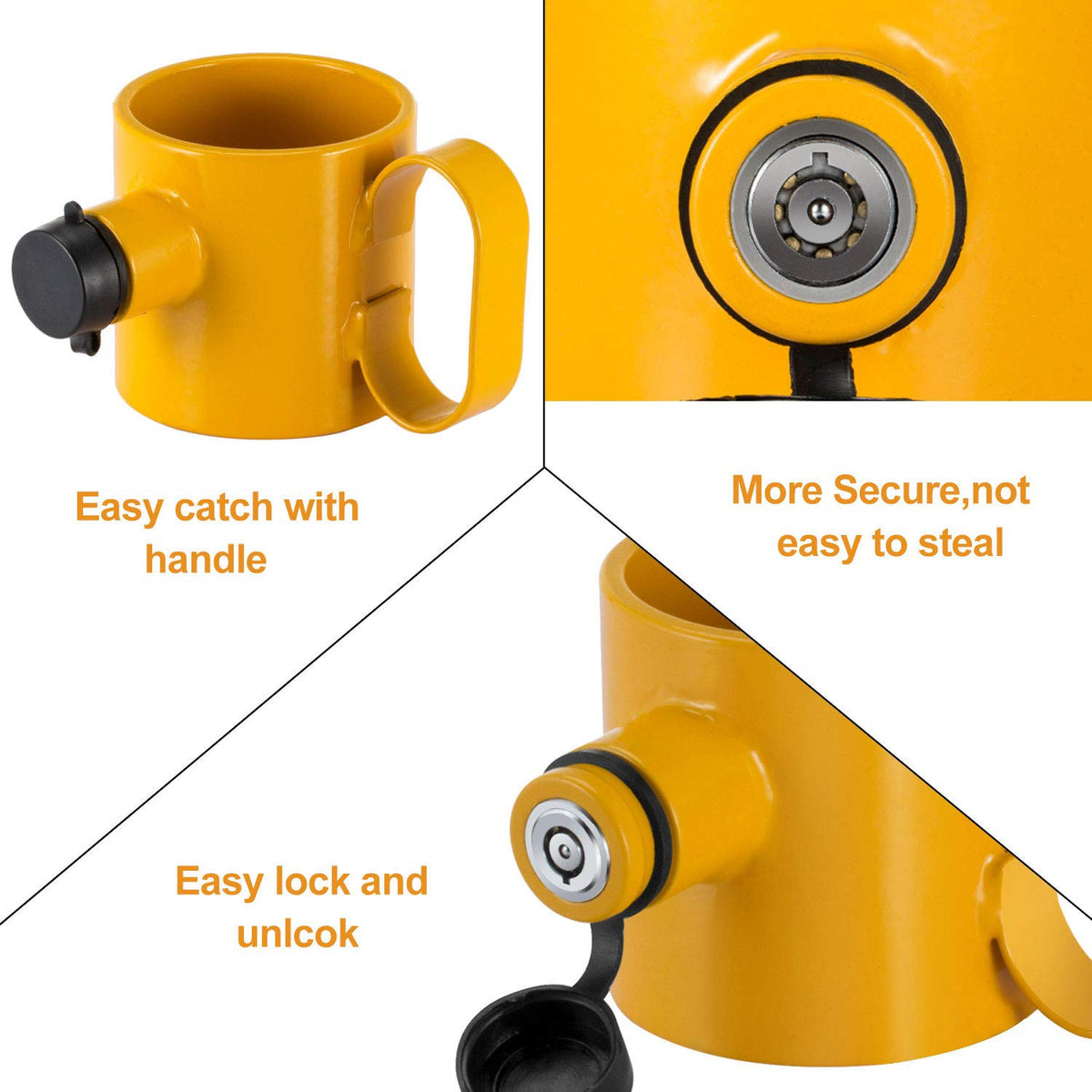 BOYISEN close-up of ergonomic handle for easier locking and unlocking