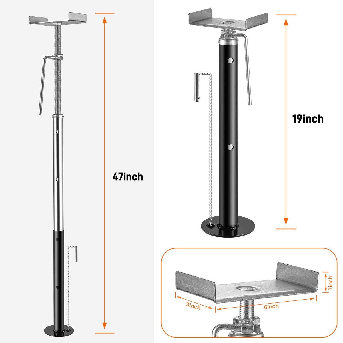 BOYISEN jacks installed at campsite providing stabilized slide-out comfort