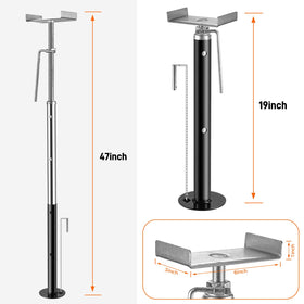 BOYISEN jacks installed at campsite providing stabilized slide-out comfort