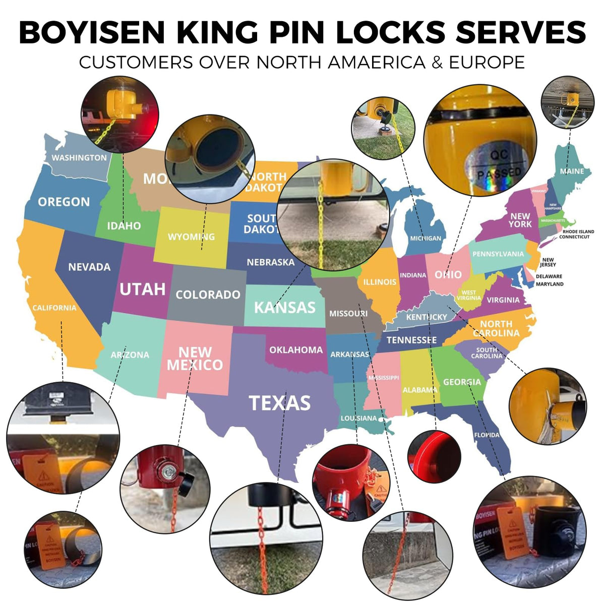 BOYISEN size comparison with ruler showing compact fit and compatibility benefit