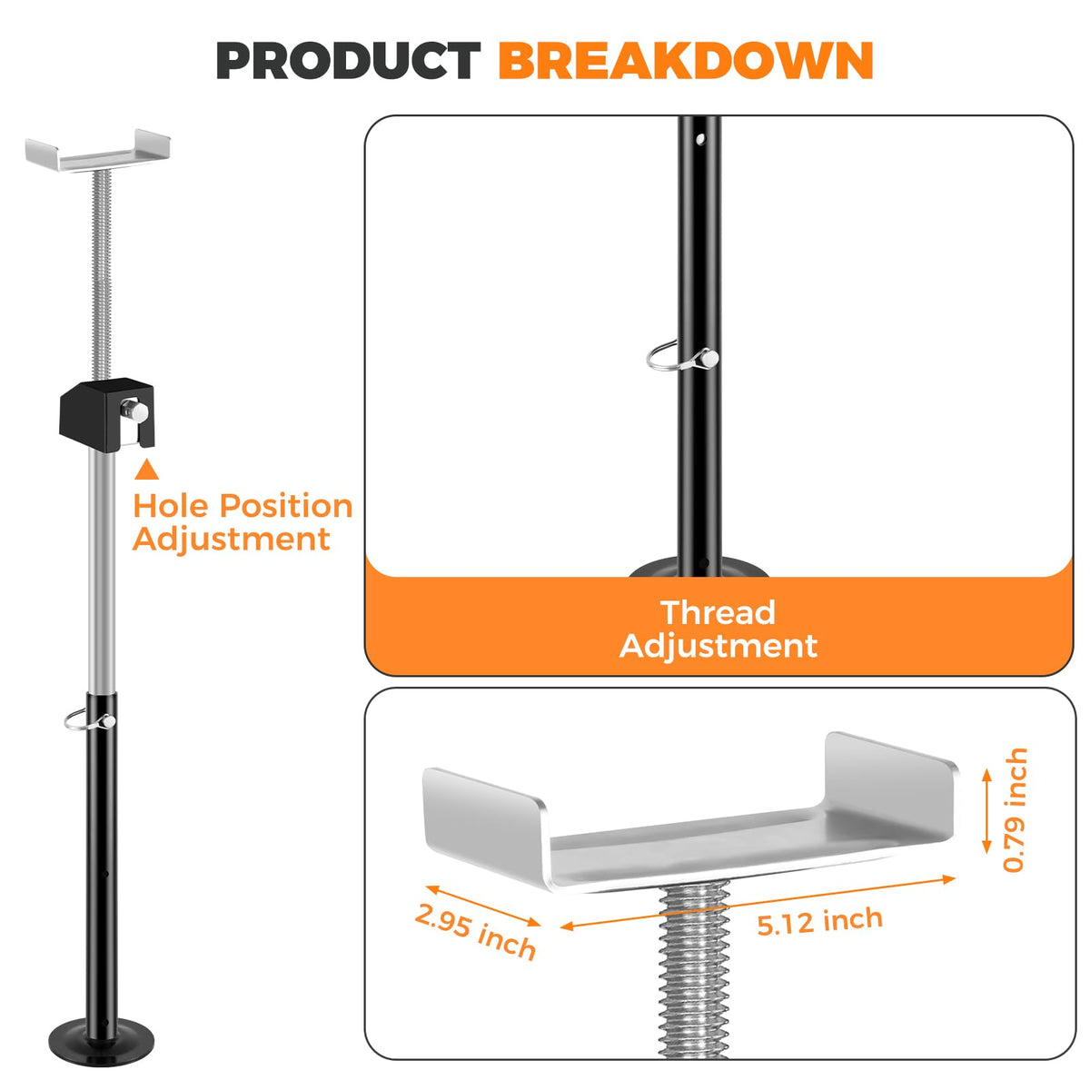 BOYISEN jack beside ruler demonstrating compact size for easy storage