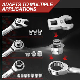 BQEC square drive adapters displayed with size markings aiding compatibility decisions