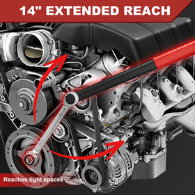 BQEC detailed ratcheting head showing smooth control and precise small-oscillation benefit
