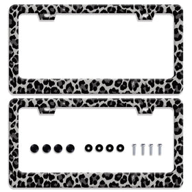 BRAGHRTED front view black gray leopard frame shows stylish curb appeal