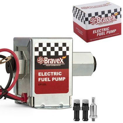 Bravex EP12S front view showing compact pump body and connectors for easy replacement