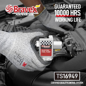 Bravex EP12S mounted in an engine bay illustrating neat inline installation and space saving