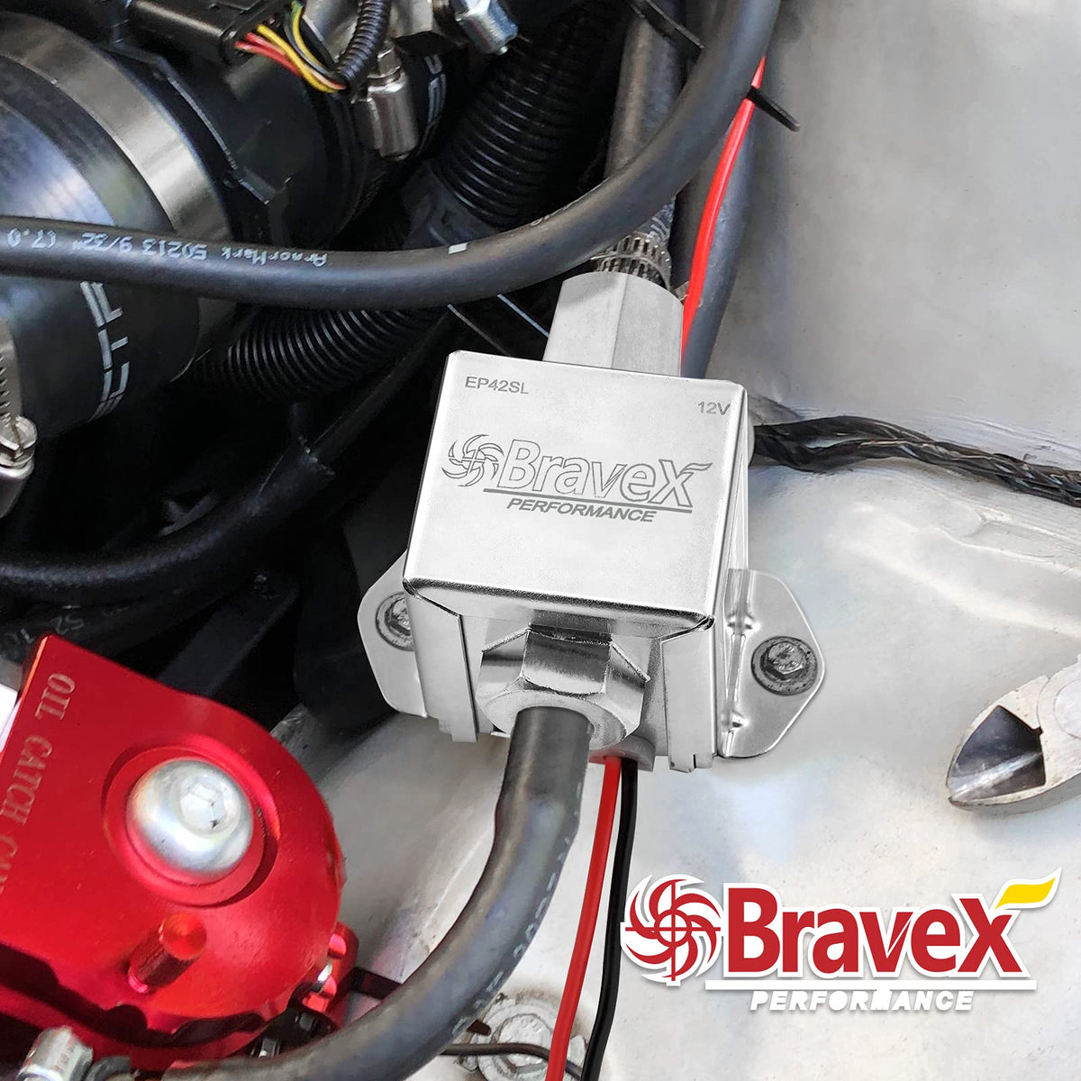 Bravex EP12S packaging and label showing TS16949 certification and tested quality