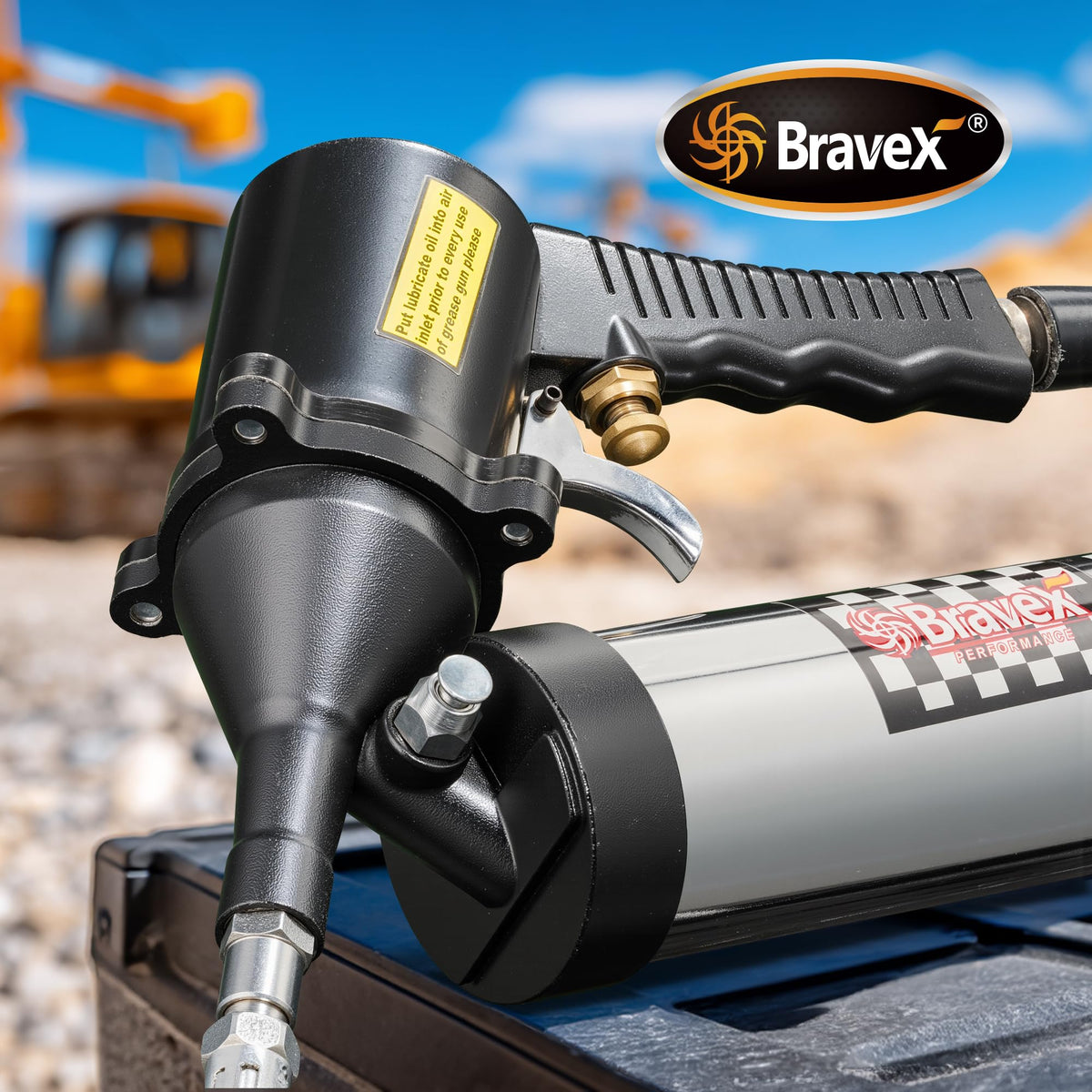 bravex flex hose and quick-release coupler close-up for easy, fast connections