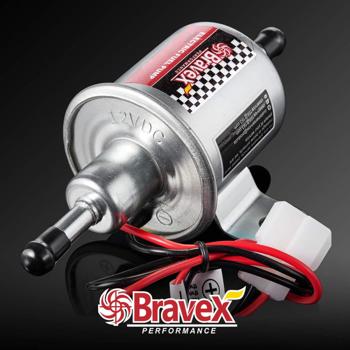 Bravex HEP-02A label and specs close-up displaying model and pressure range