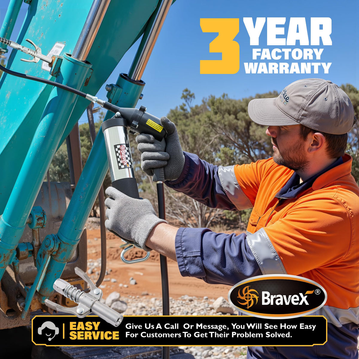 Bravex product label with dimensions and specs for easy verification and selection