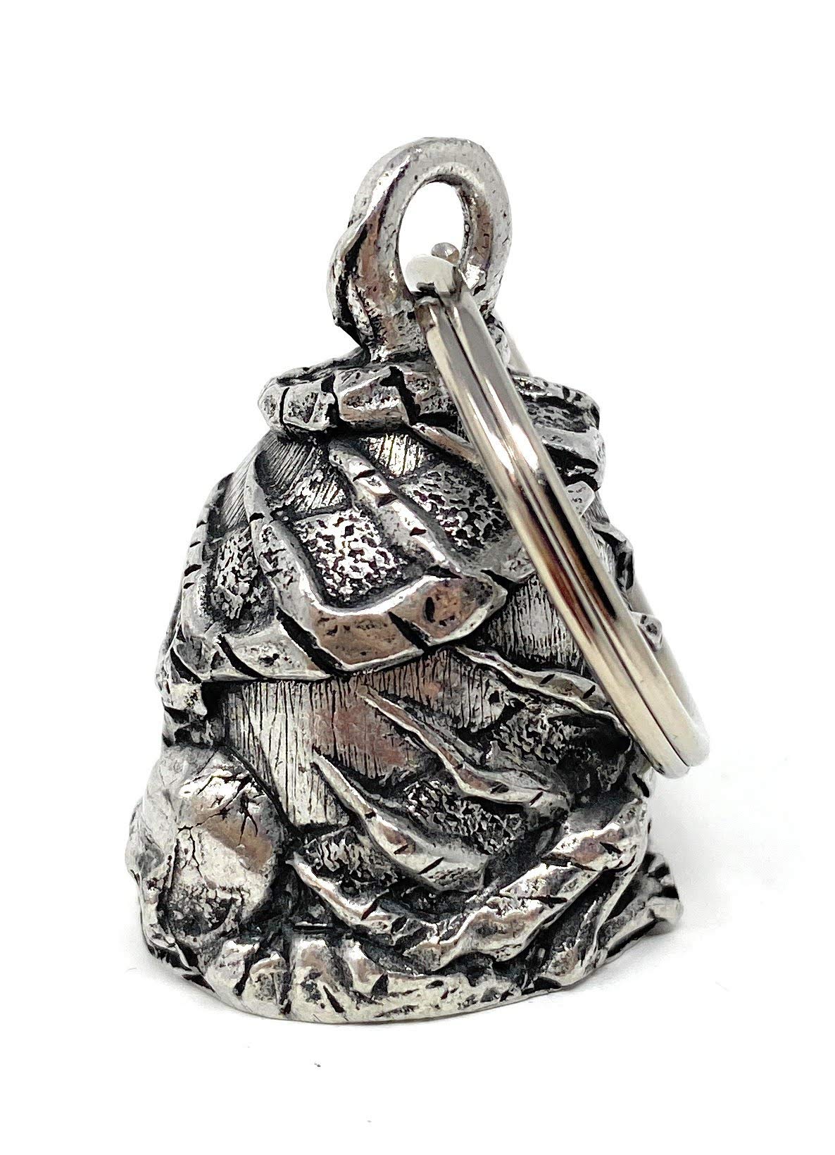 Bravo Bells side profile detail highlighting pewter texture and sculpted edges
