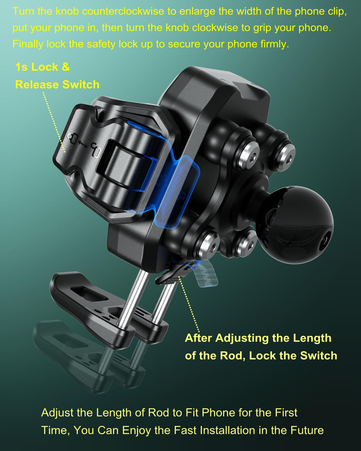 BRCOVAN 360-degree rotation showing flexible portrait and landscape adjustment