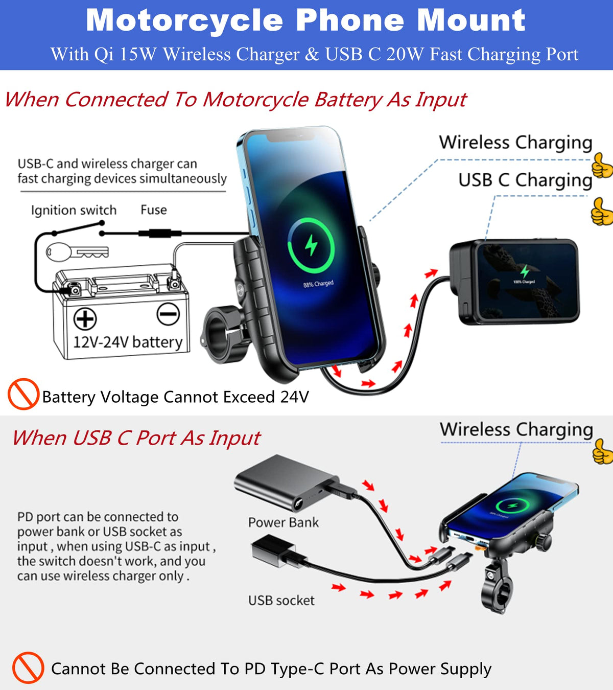 BRCOVAN close-up of wireless charging pad showing fast-charge alignment