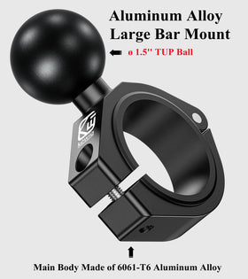 BRCOVAN close-up of 1.5 inch TPU ball head providing non-slip device hold