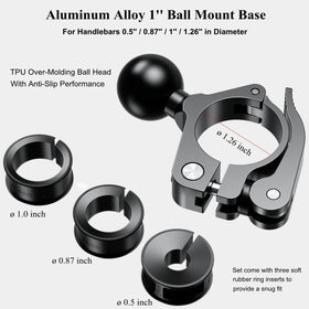 BRCOVAN close-up of TPU over-molded ball head for anti-slip hold