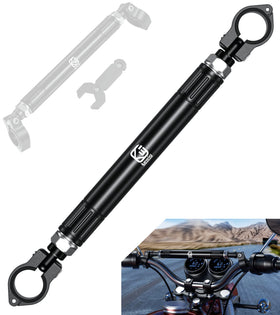 BRCOVAN front view of cross bar showing mounting points and shape benefit rigidity