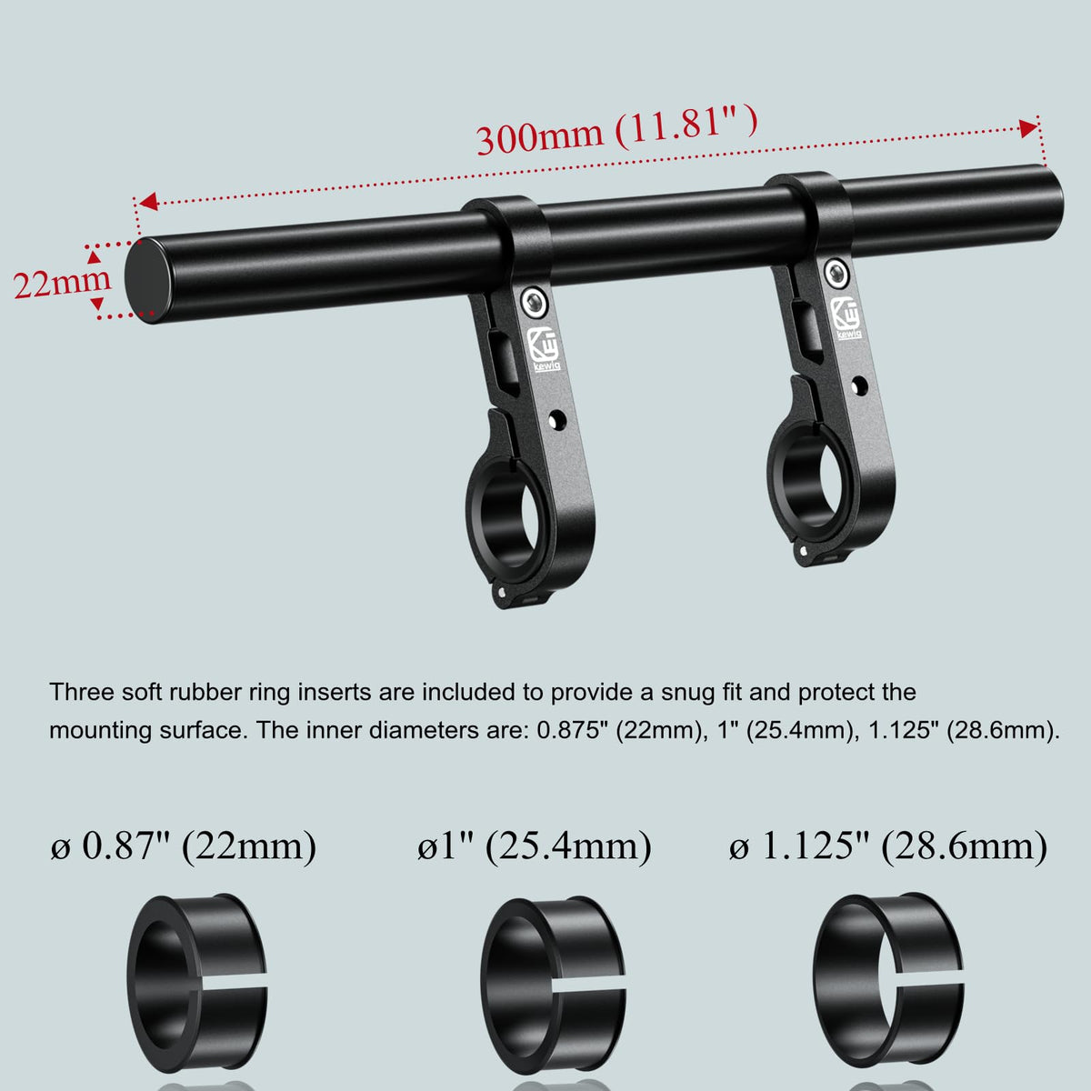 BRCOVAN top view of dual clamp base demonstrating stable secure mounting benefit