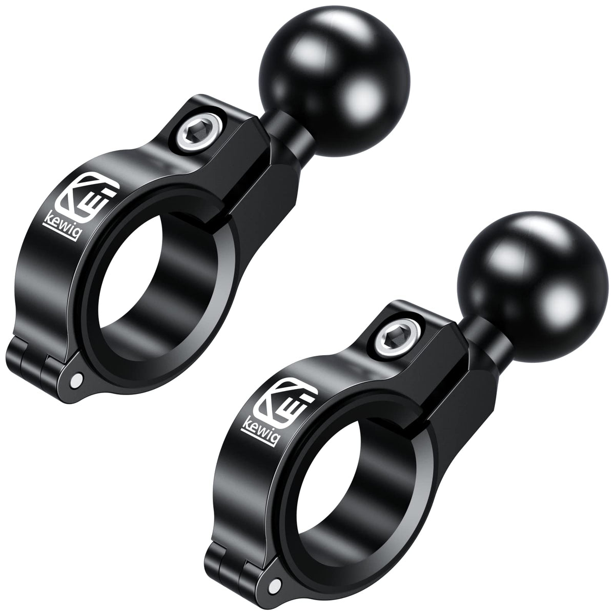 BRCOVAN front view of two handlebar mount bases showing durable build and finish