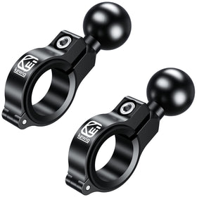 BRCOVAN front view of two handlebar mount bases showing durable build and finish