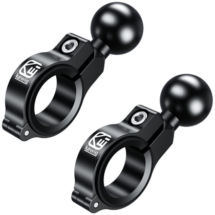 BRCOVAN front view of two handlebar mount bases showing durable build and finish