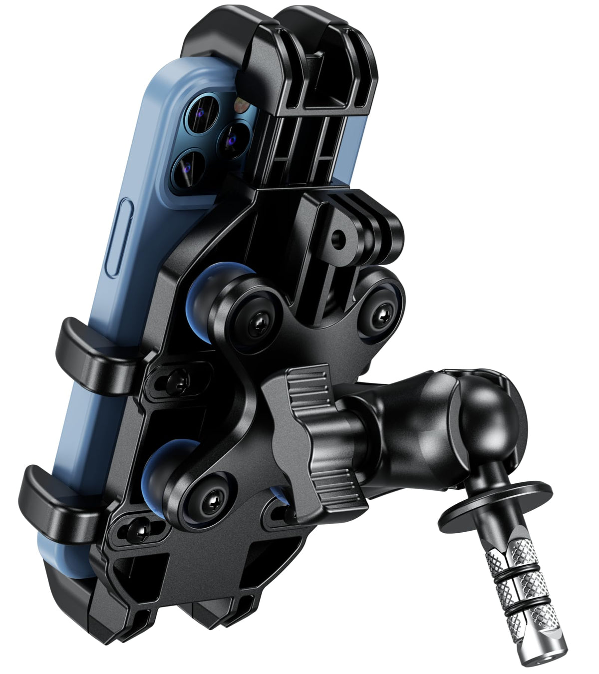 BRCOVAN front view mounted on fork showing secure hold and stable positioning