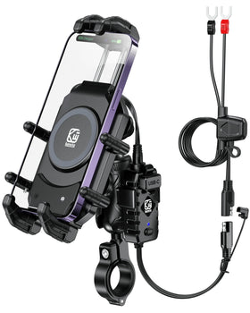 BRCOVAN front view on handlebar showing secure fit and stability
