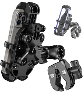 BRCOVAN front view mounted on handlebar showing secure fit and easy access