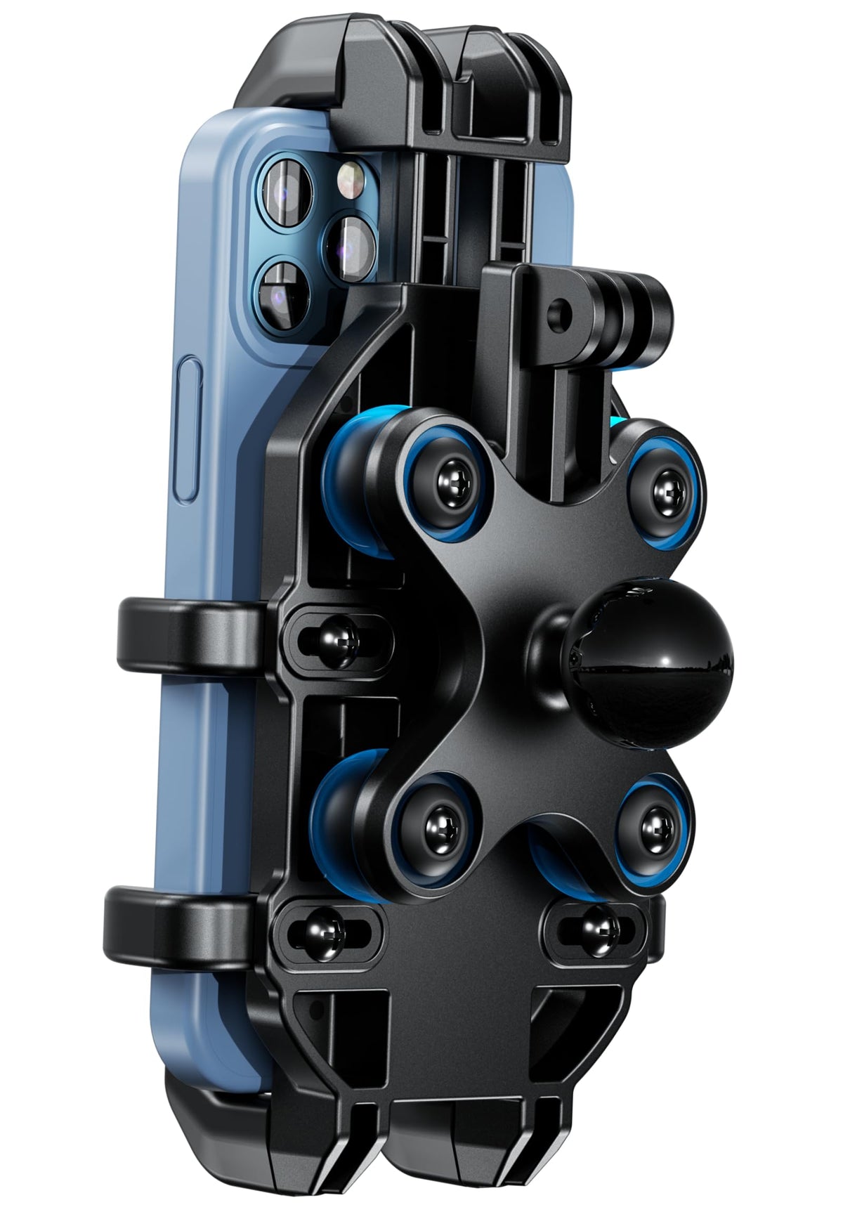 BRCOVAN front view showing phone securely held and benefit of stable mounting