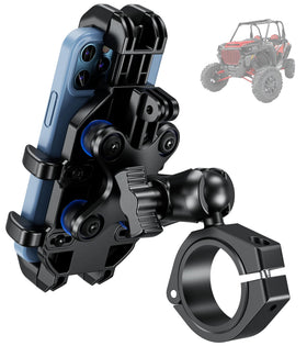BRCOVAN front view of mount securely holding phone showing rugged build and stability