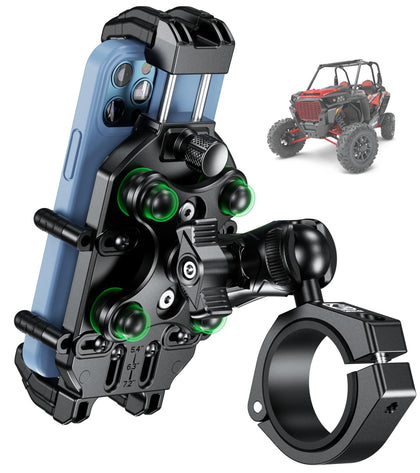 BRCOVAN front view on roll cage showing secure mounting and stability