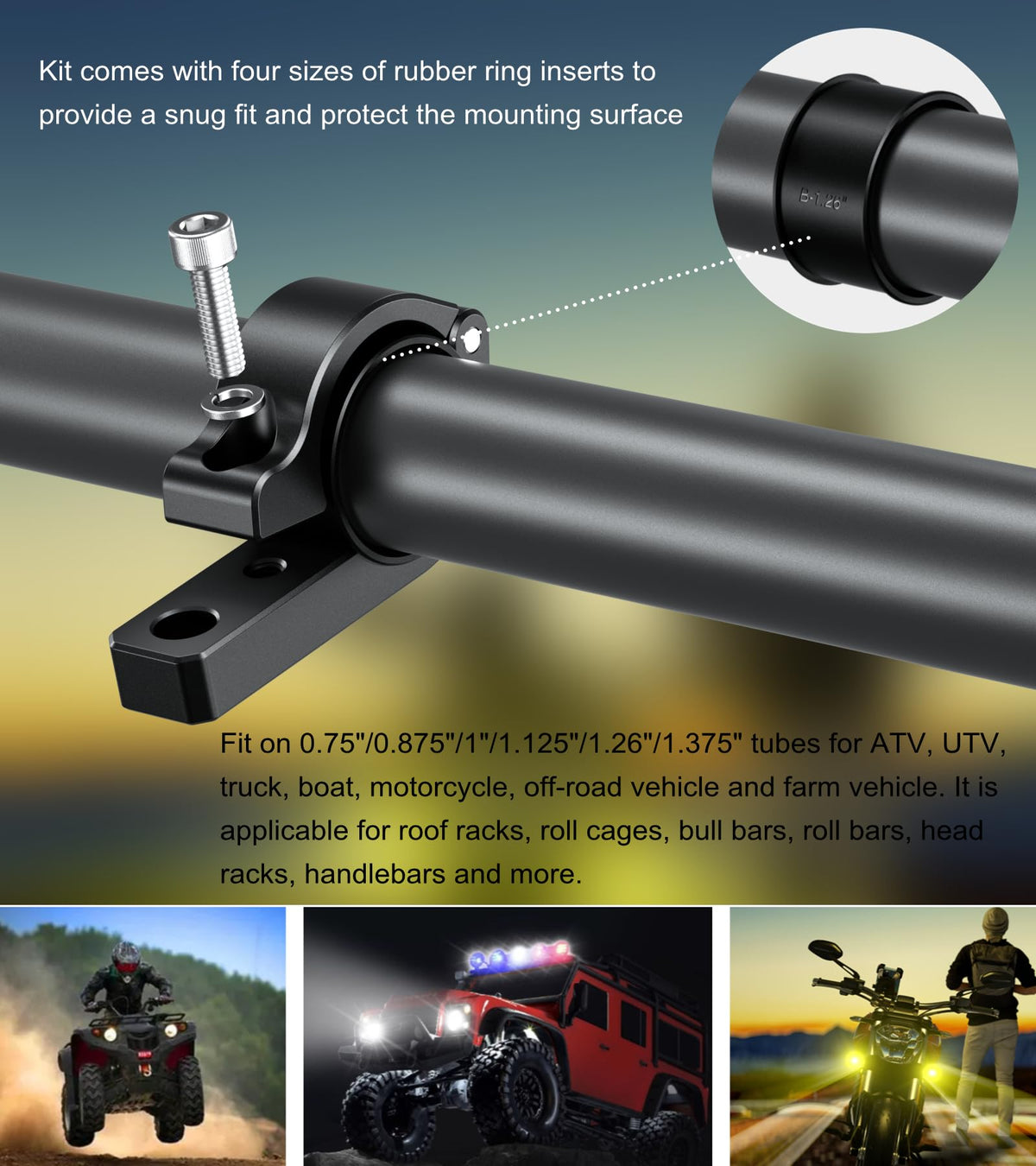 BRCOVAN hinged clamp open detail for easy installation