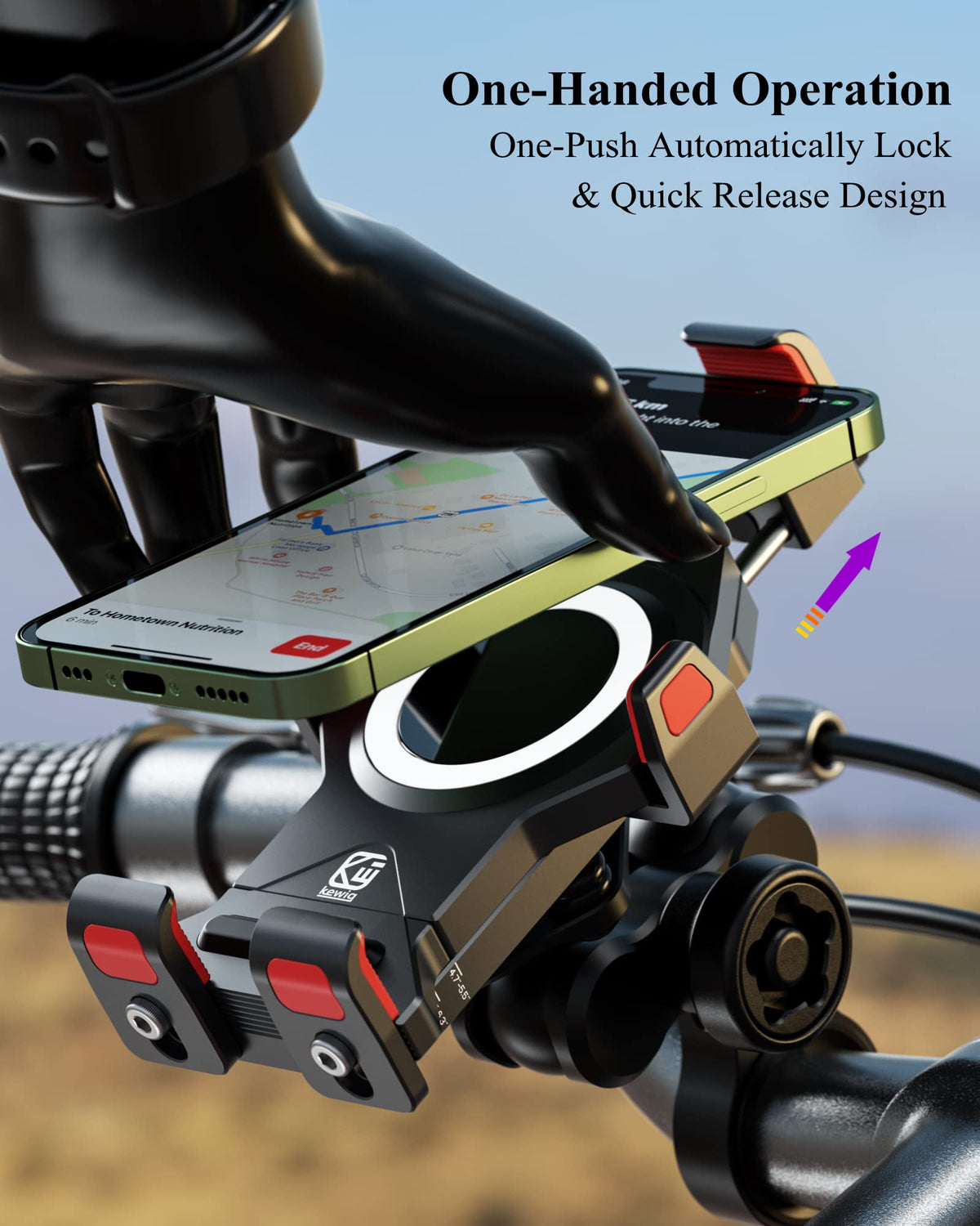 BRCOVAN installed on electric scooter handlebar for multi-vehicle compatibility