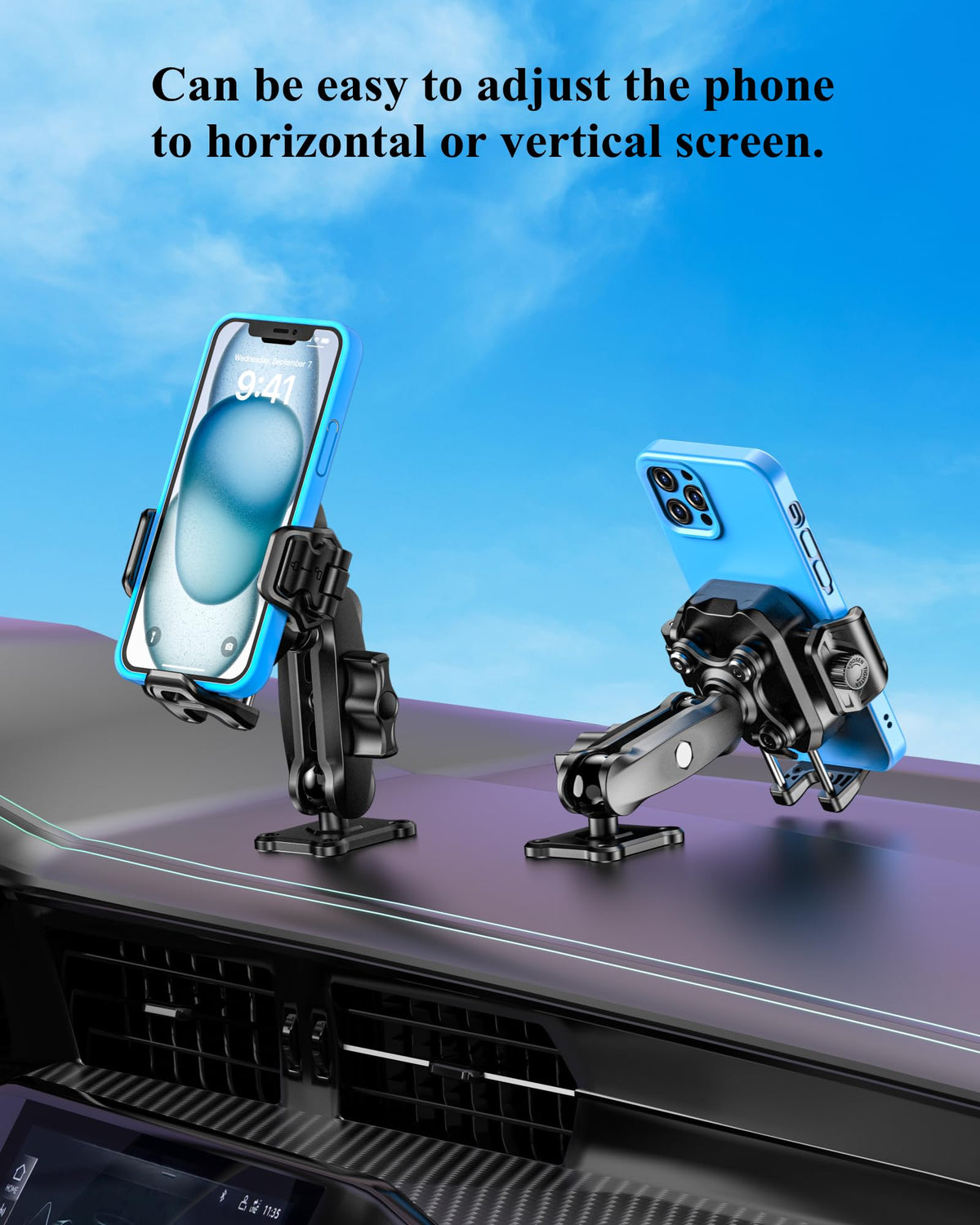 BRCOVAN lifestyle shot in car navigation setup improving driving convenience